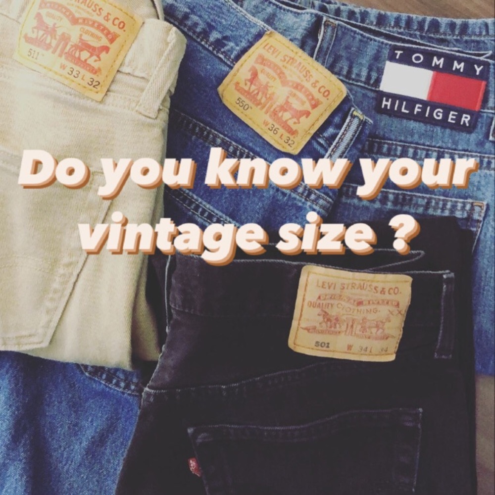Vintage Jeans Size Guide